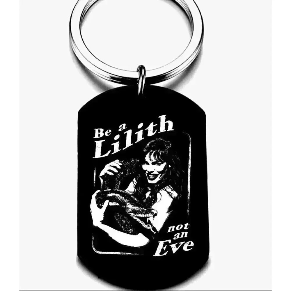 Be A Lilith Not An Eve Hot Art Snake Keychain